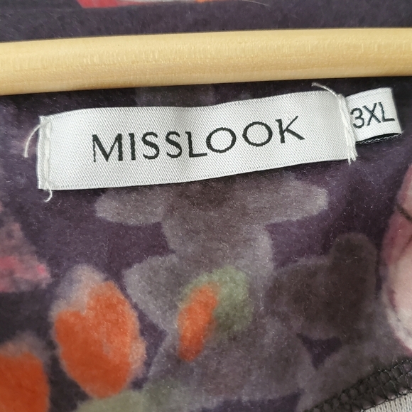 Misslook Hooded Floral Jacket Size 3XL - Picture 5 of 7